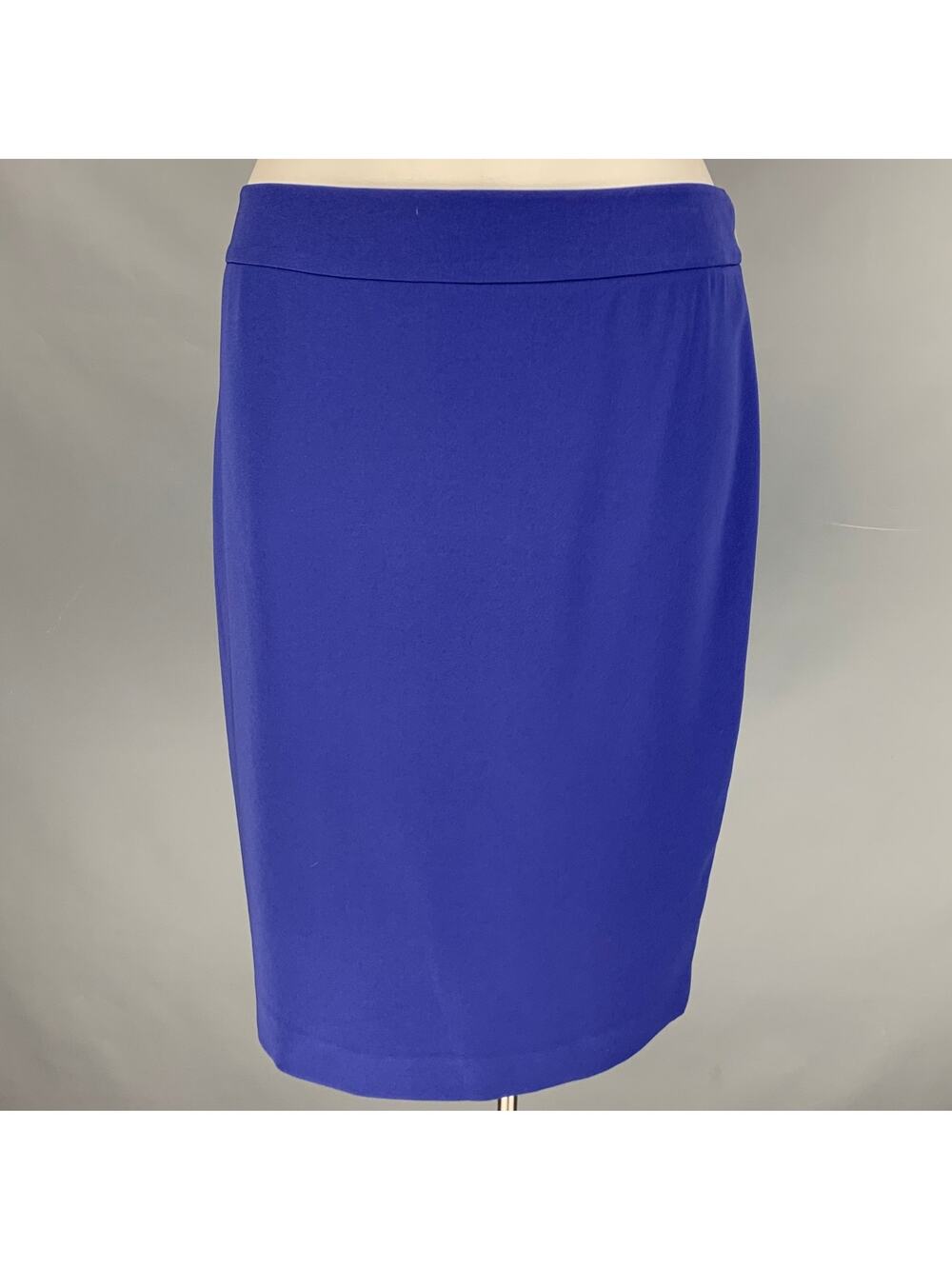 ARMANI COLLEZIONI Size 12 Blue Pencil Skirt